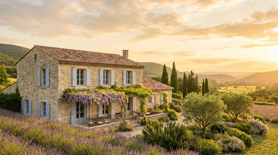 Extérieur et jardin d'une maison à Portes-lès-Valence